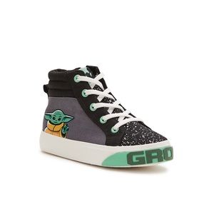 NWOT Star Wars the M andalorian Toddler Boys Cas ual High-Top Sneakers